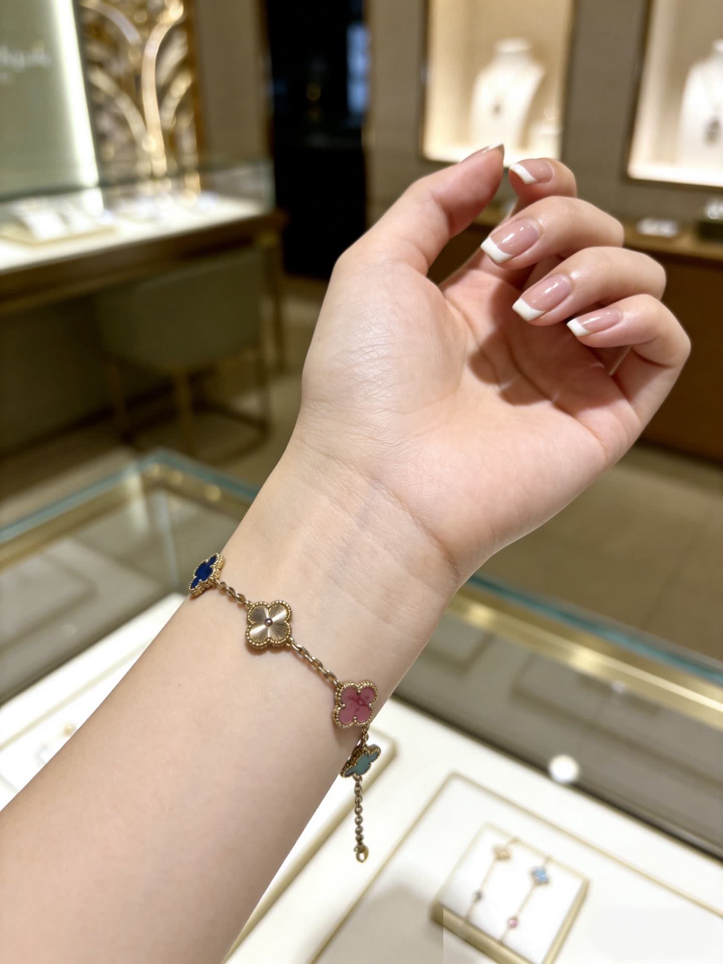 Van Cleef & Arpels Alhambra Multicolor Enamel Bracelet